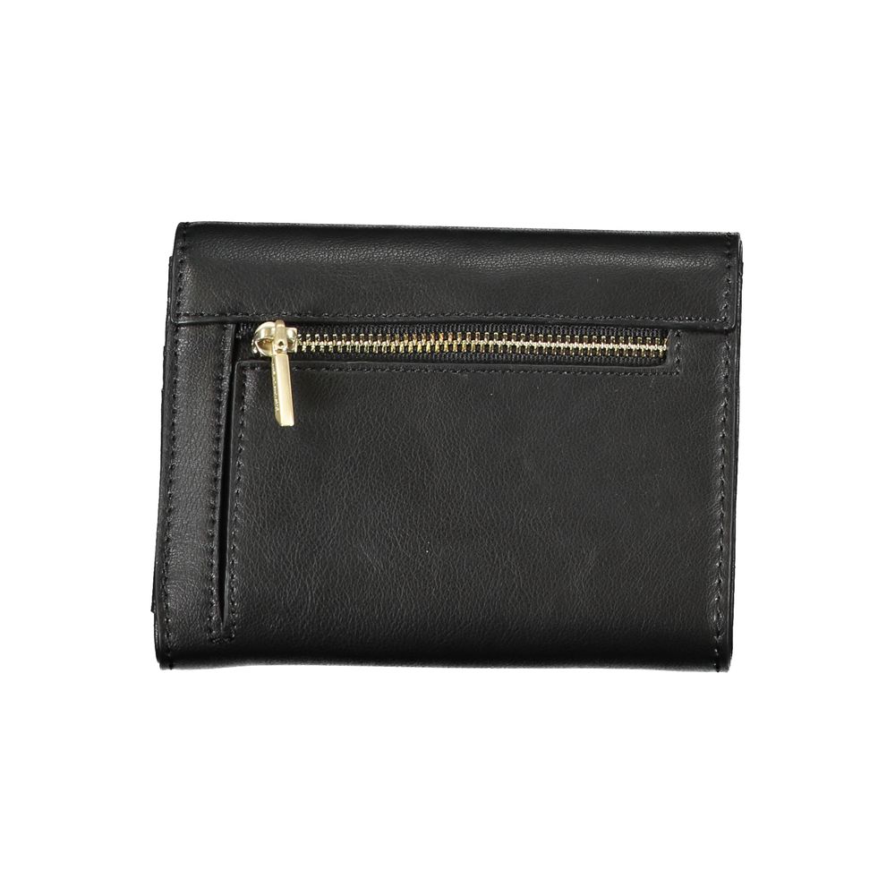 Nero Polyurethane Women Wallet - ventzia