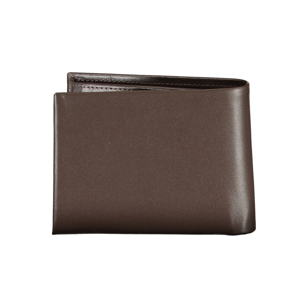 Marrone Leather Men Wallet - ventzia