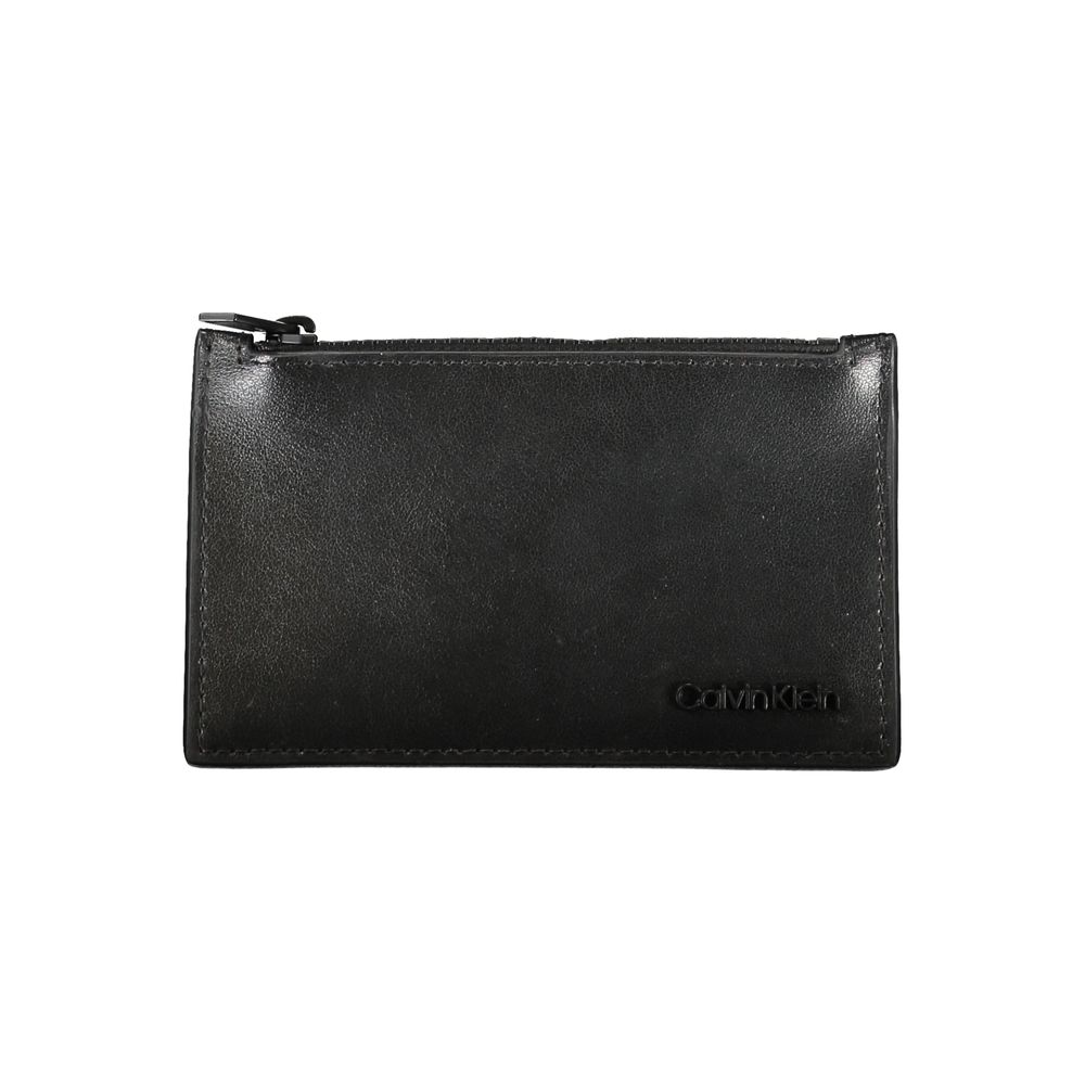 Black Leather Men Wallet - ventzia