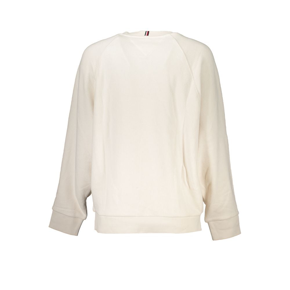 Beige Cotton Women's Sweatshirt - ventzia