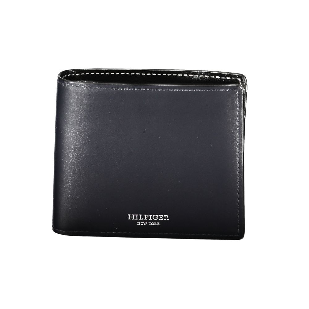 Blue Leather Men Wallet - ventzia