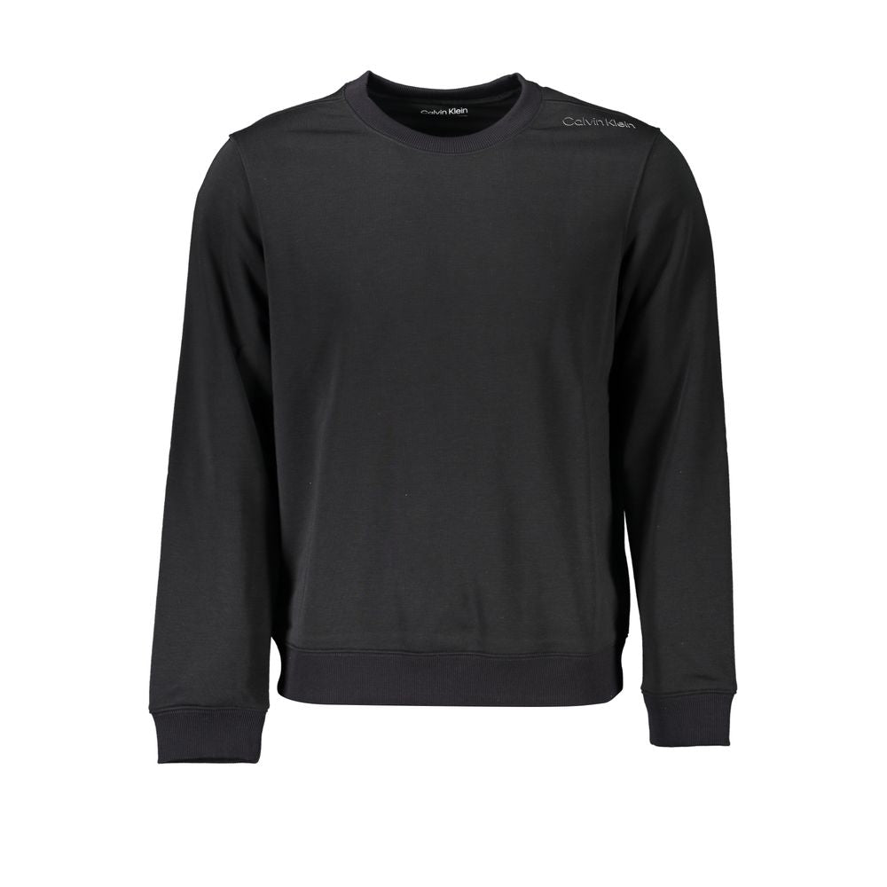 Black Polyester Men's Sweatshirt - ventzia