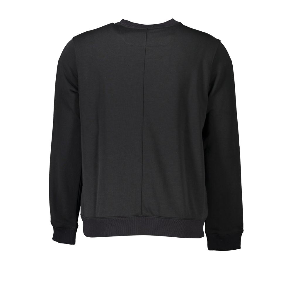 Black Polyester Men's Sweatshirt - ventzia