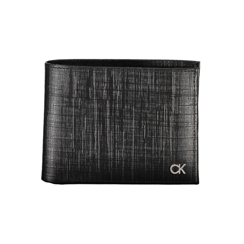 Black Leather Mens Wallet - ventzia