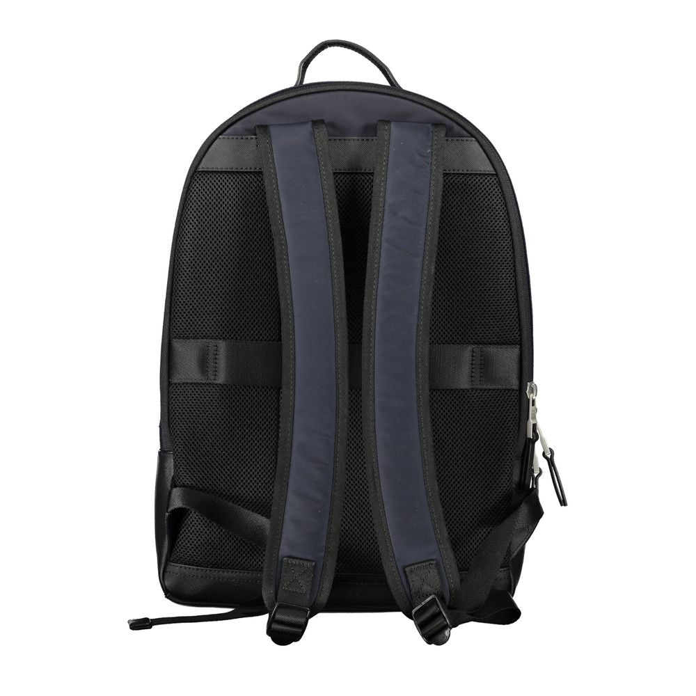 Blue Polyester Men Backpack - ventzia