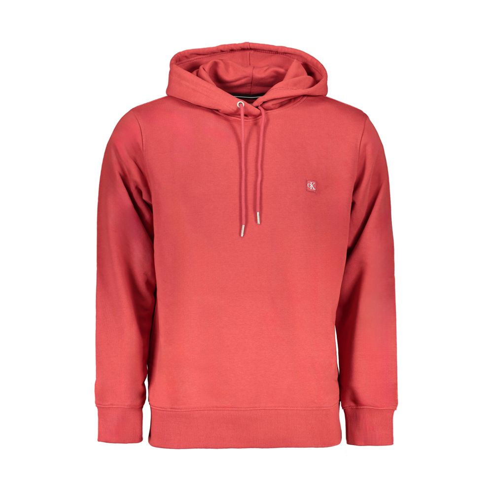 Red Cotton Men Sweatshirt - ventzia
