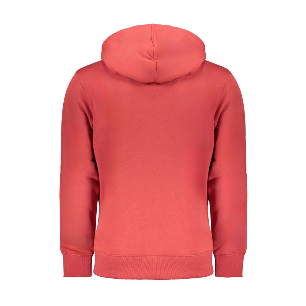 Red Cotton Men Sweatshirt - ventzia