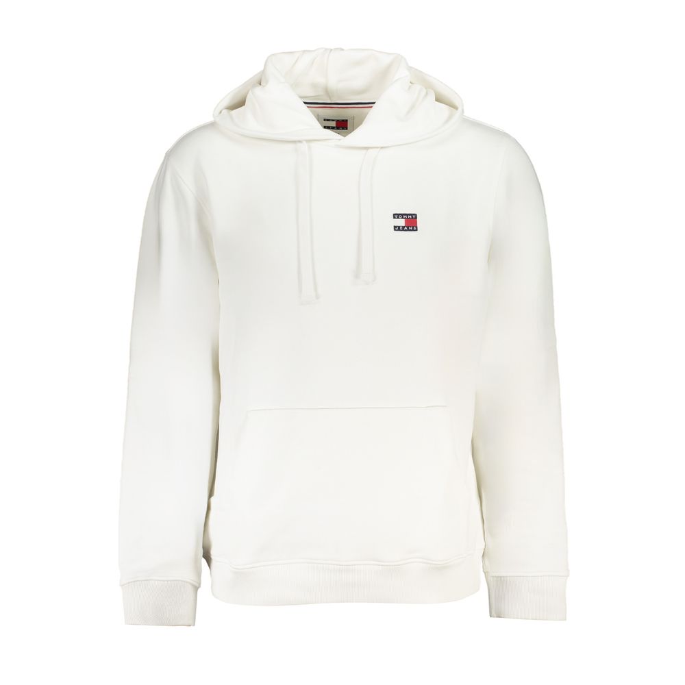 White Cotton Men's Sweatshirt Hoodie - ventzia