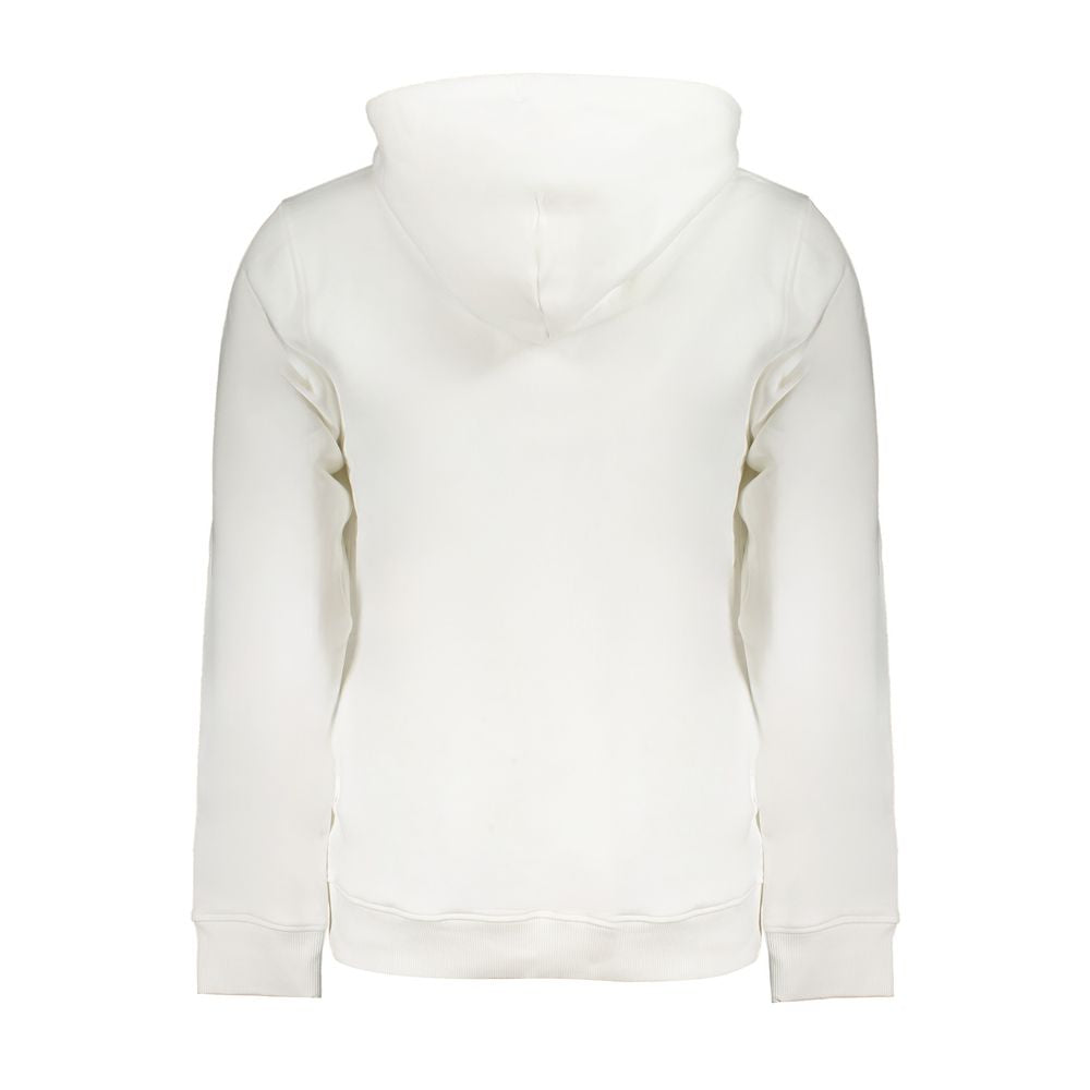 White Cotton Men's Sweatshirt Hoodie - ventzia