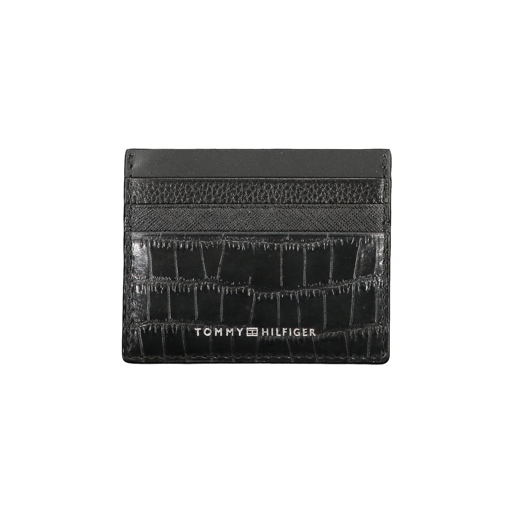 Black Leather Mens Wallet - ventzia