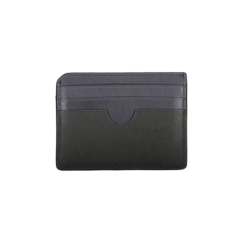 Black Leather Men Wallet - ventzia