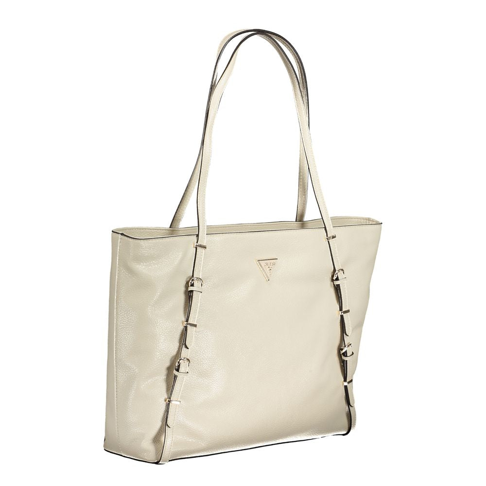 Beige Polyethylene Handbag - ventzia