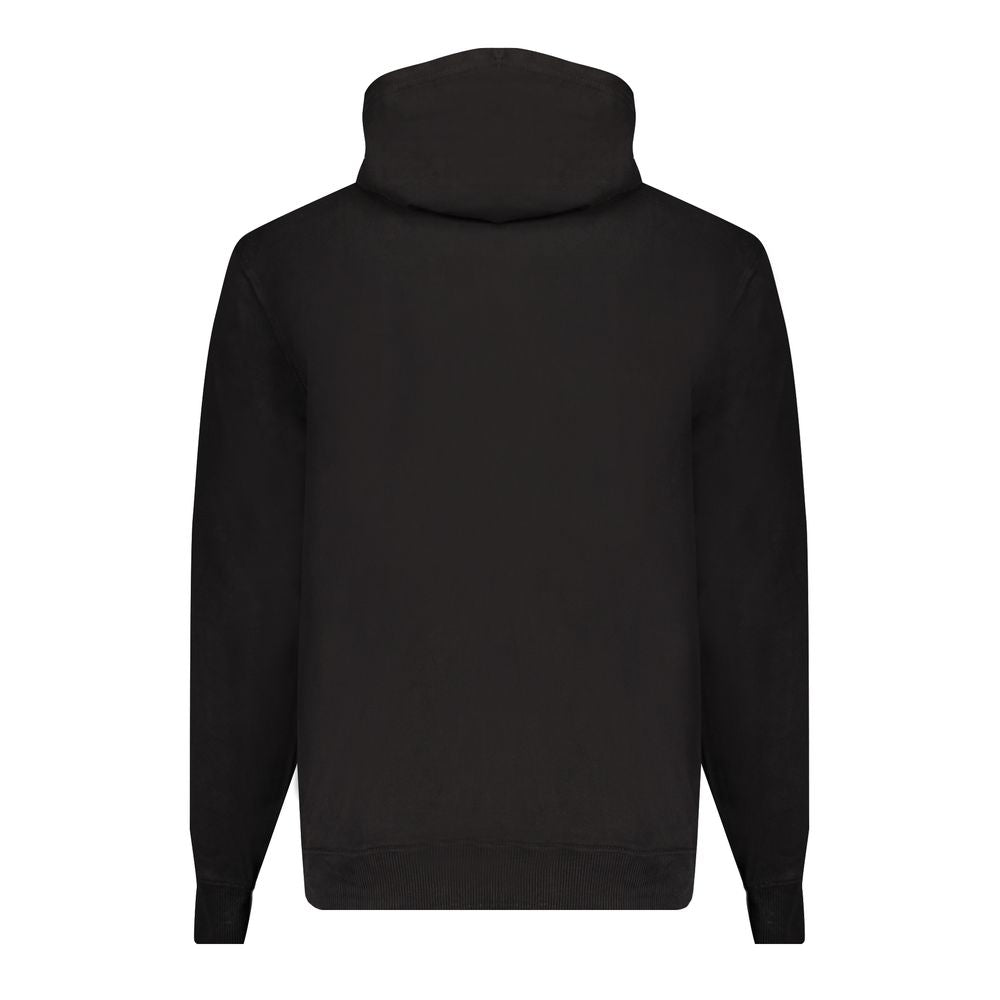 Black Cotton Men Sweater