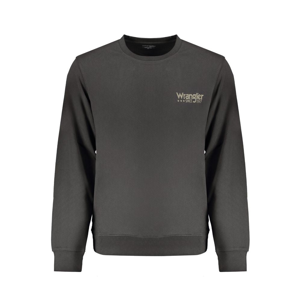 Black Cotton Men Sweatshirt - ventzia
