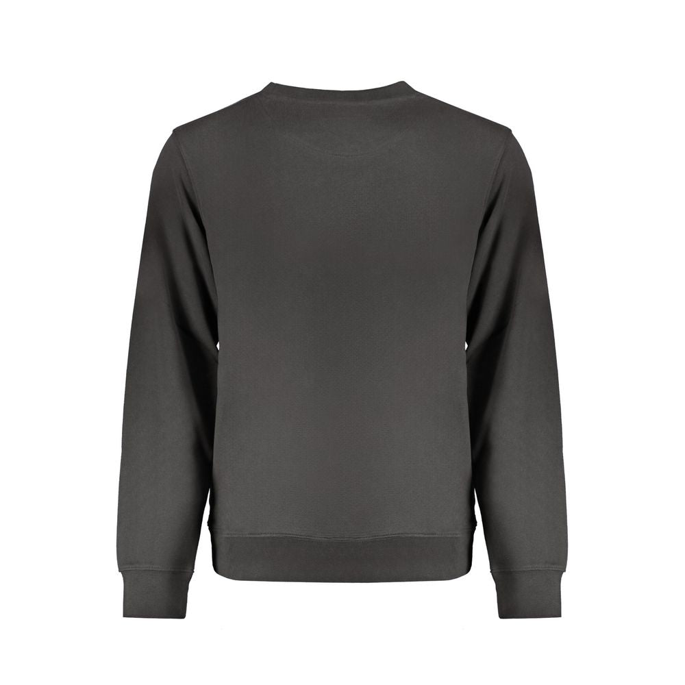 Black Cotton Men Sweatshirt - ventzia