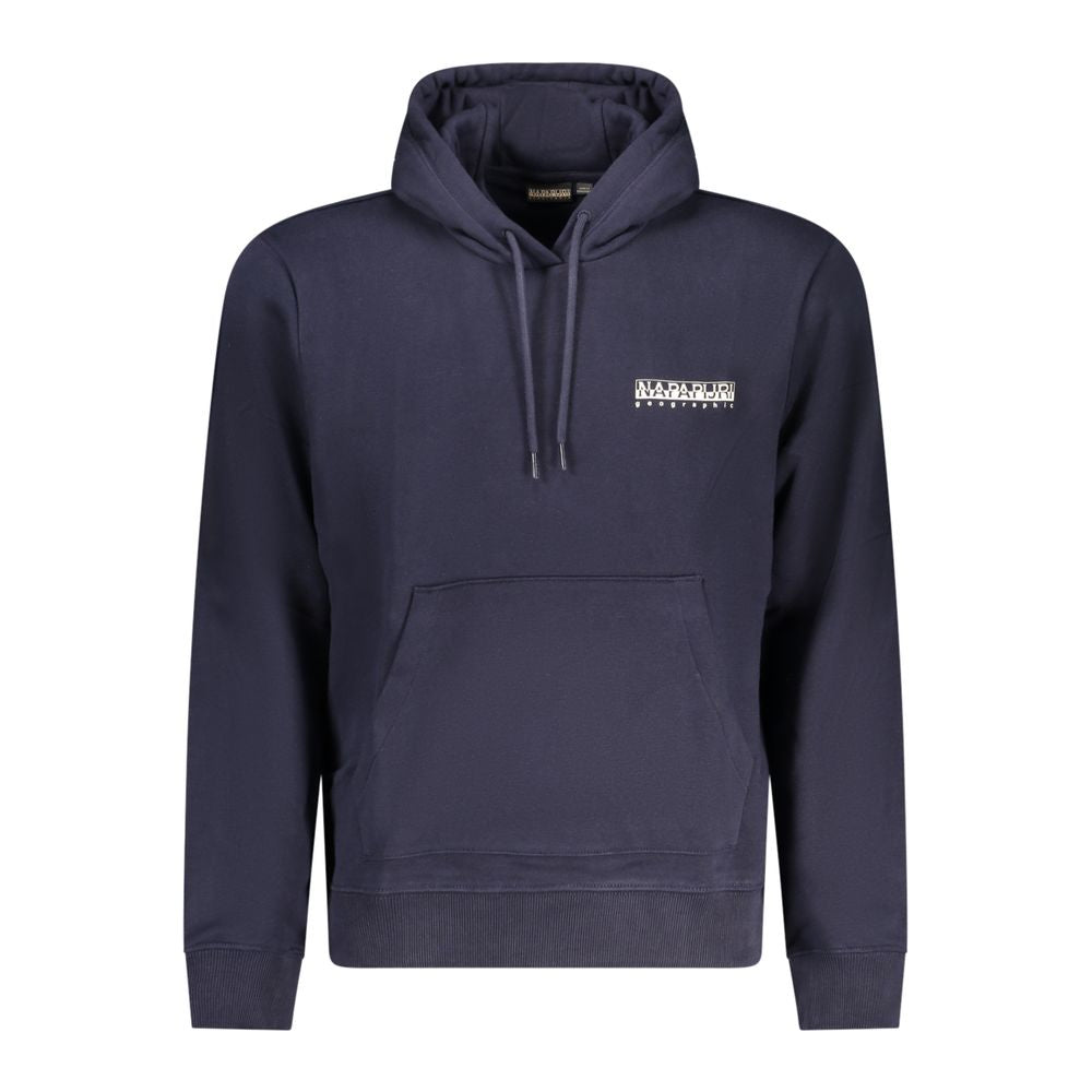Blue Cotton Men's Hoodie - ventzia