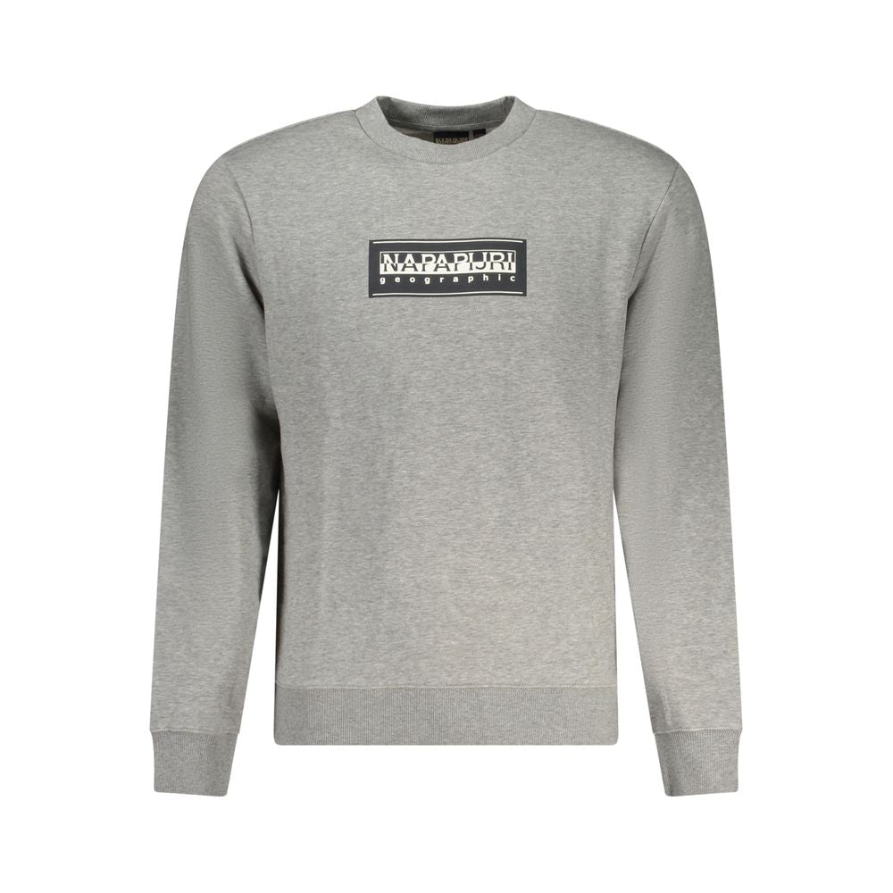 Gray Cotton Men Sweatshirt - ventzia