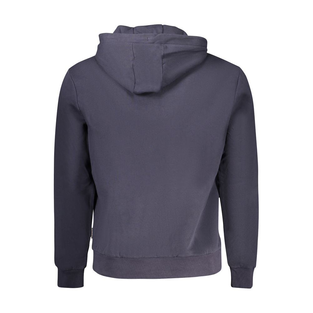 Blue Cotton Men's Hoodie - ventzia