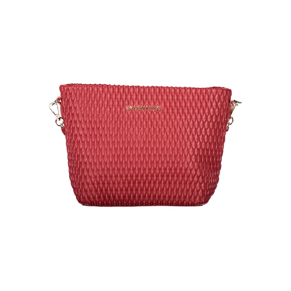 Rosso Polyurethane Women Handbag - ventzia