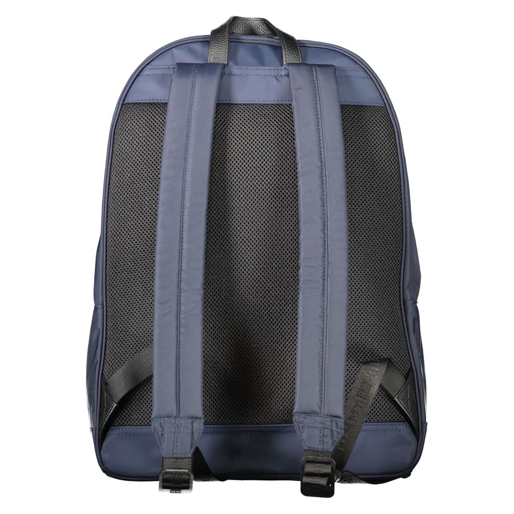 Blue Polyester Men Backpack - ventzia