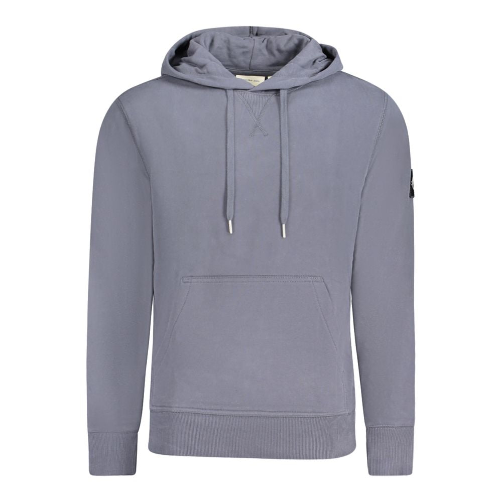 Blue Cotton Men Sweater - ventzia