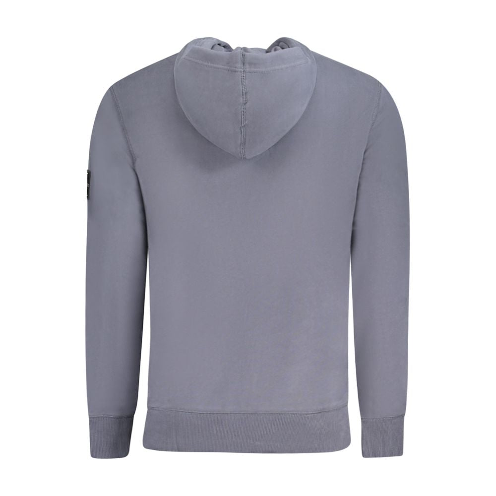 Blue Cotton Men Sweater - ventzia