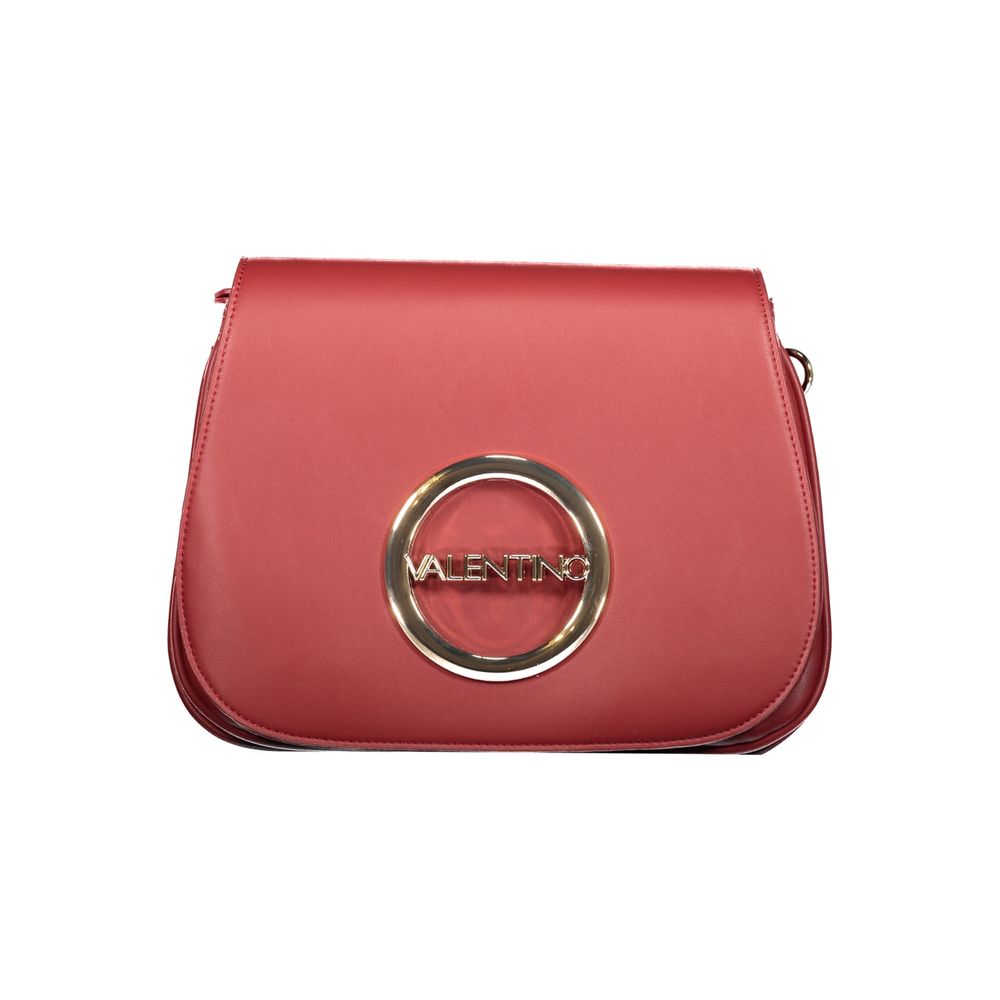 Rosso Polyurethane Women Handbag - ventzia