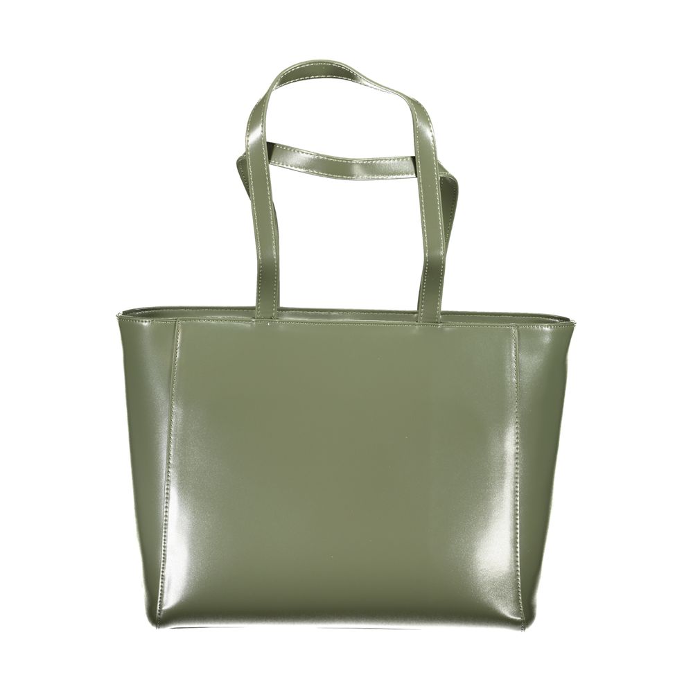 Verde Polyurethane Women Shoulder Bag - ventzia