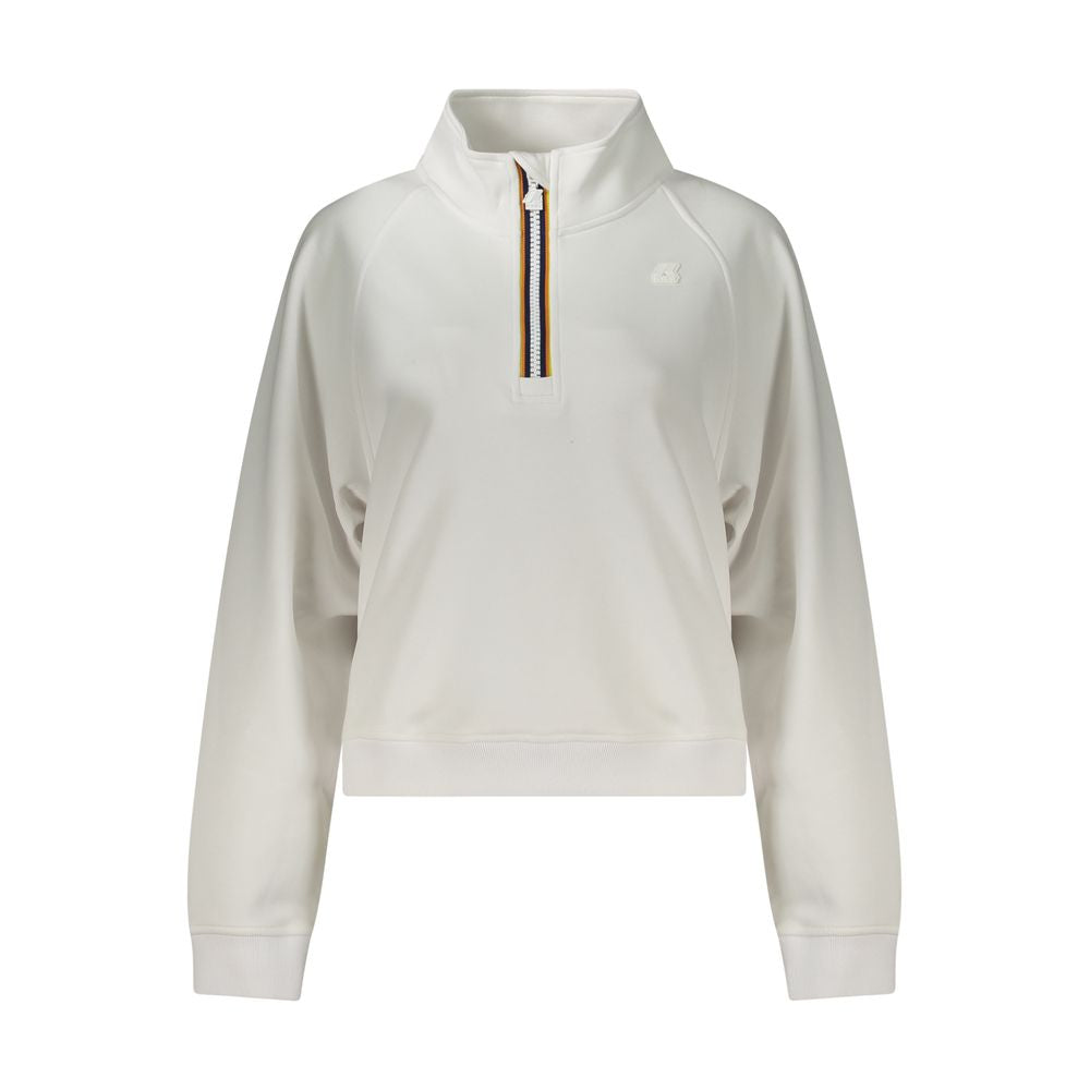 White Polyester Sweatshirt