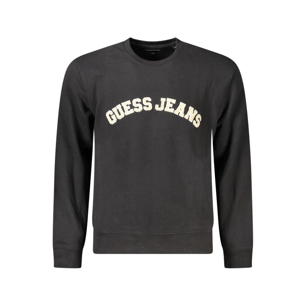 Black Cotton Men Sweatshirt - ventzia