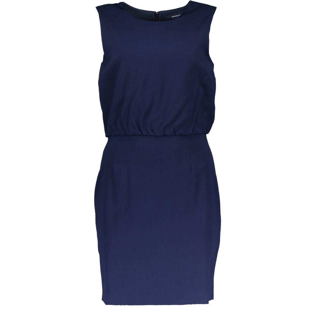 Blue Viscose Dress - ventzia