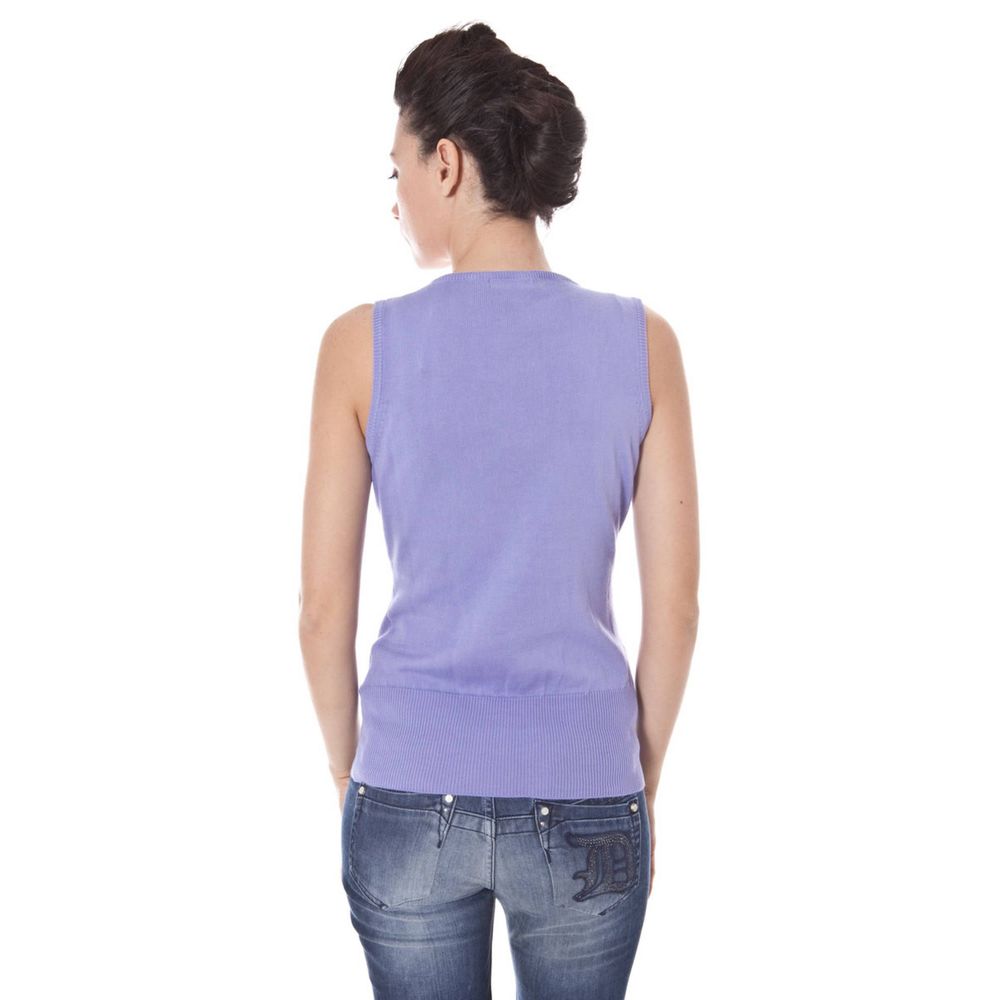 Purple Cotton Sweater - ventzia