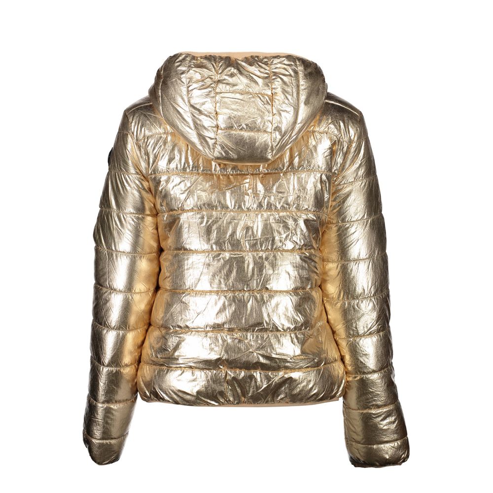 Gold Nylon Jackets & Coat - ventzia