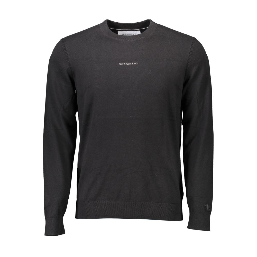 Black Cotton Sweater - ventzia