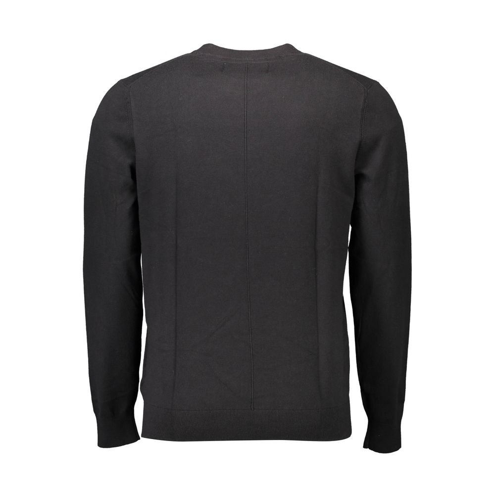 Black Cotton Sweater - ventzia