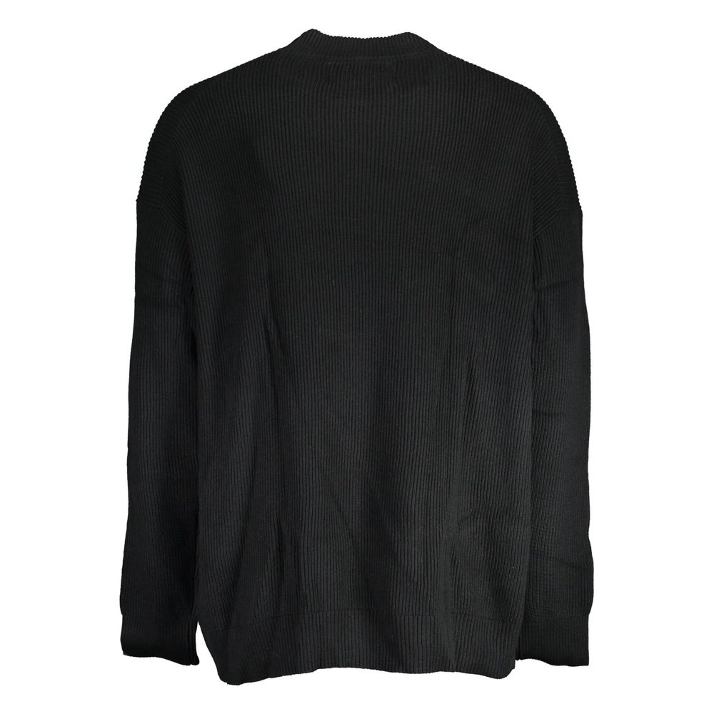 Black Cotton Sweater - ventzia