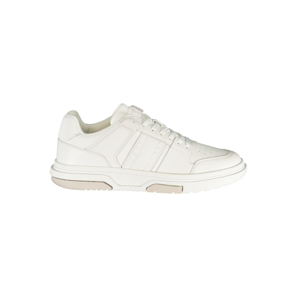 White Polyester Sneaker - ventzia