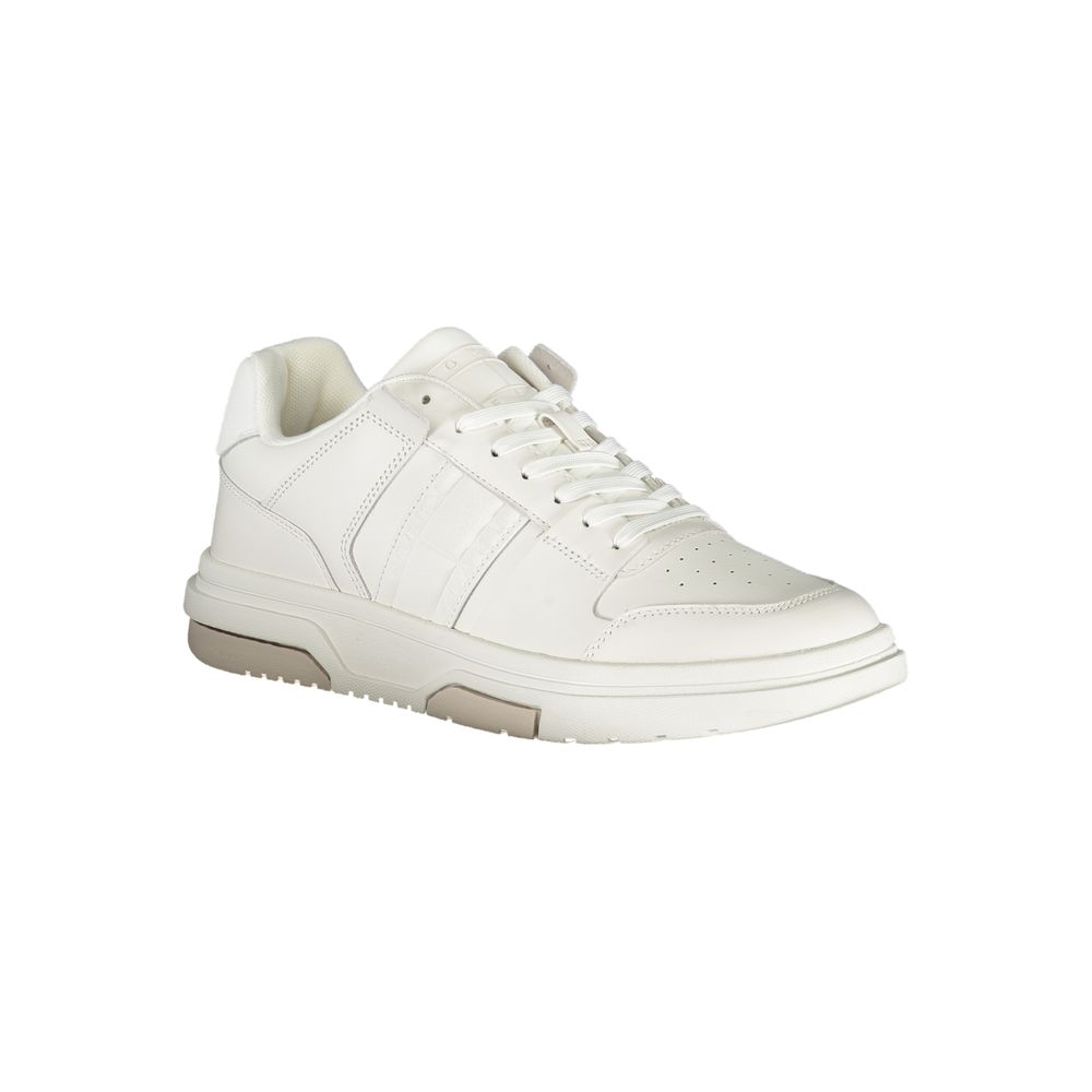 White Polyester Sneaker - ventzia