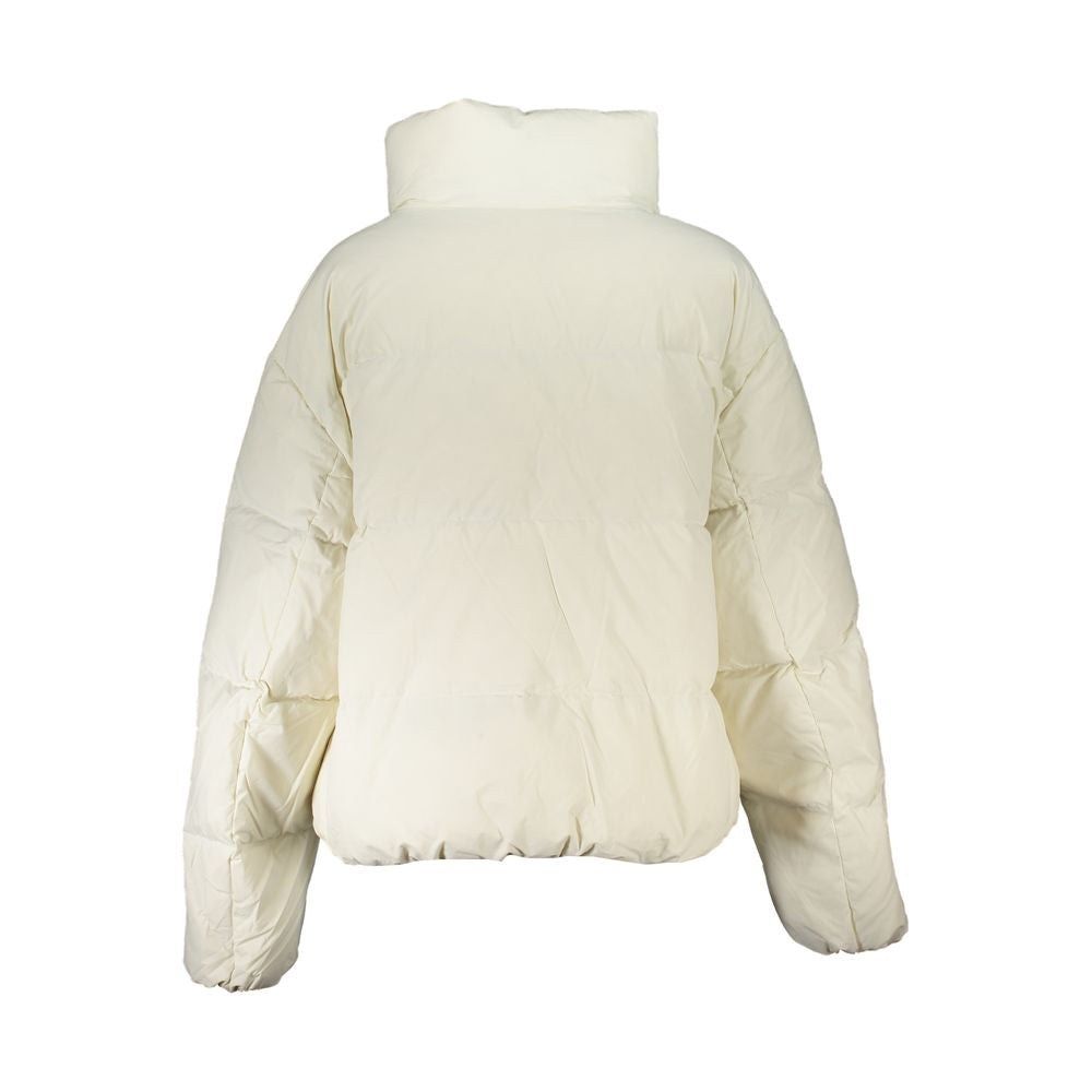 Bianco Poliammide Women Jacket - ventzia