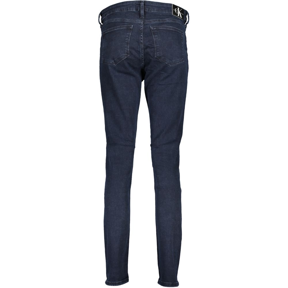 Blue Cotton Women Skinny Jean - ventzia