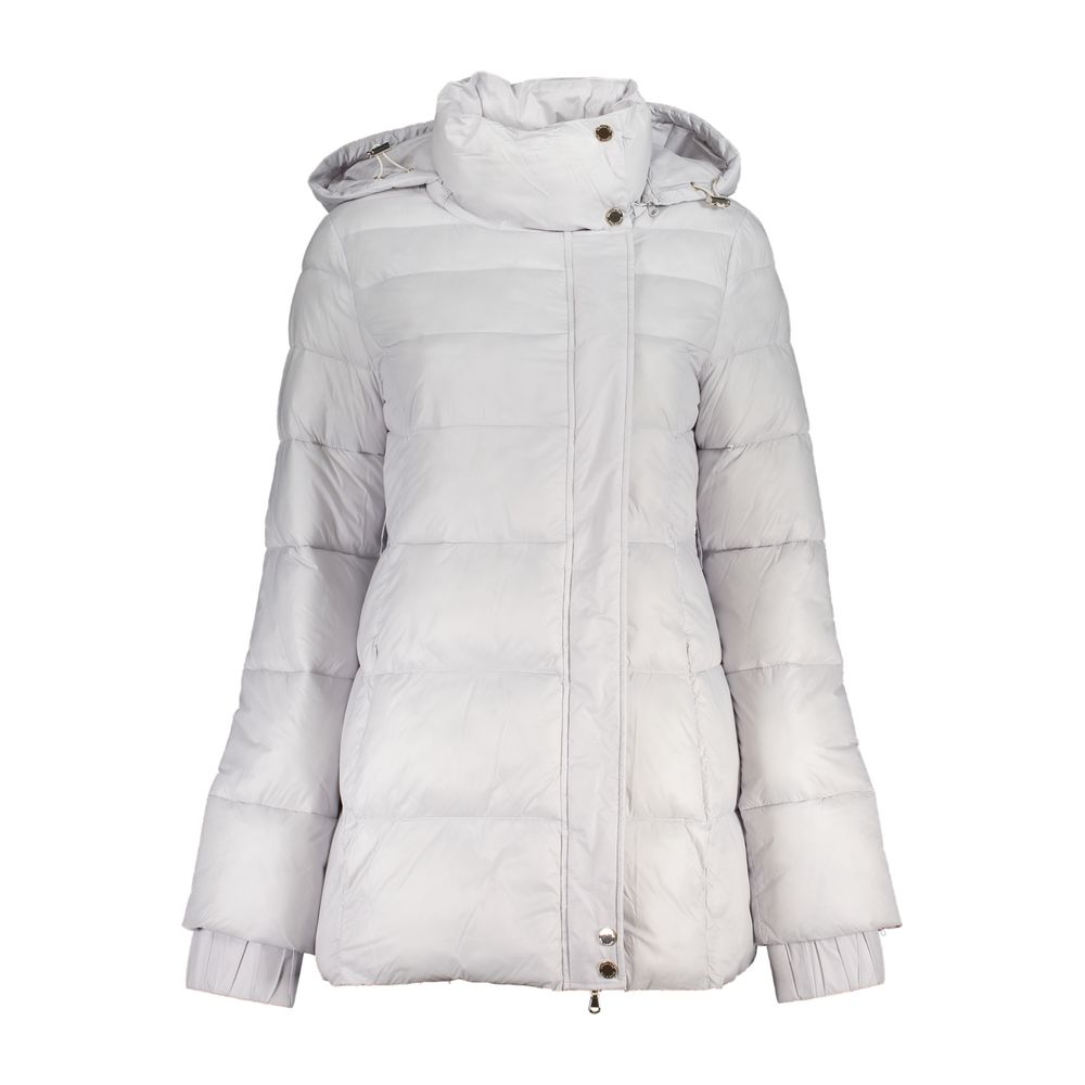 Bianco Poliammide Women Jacket - ventzia