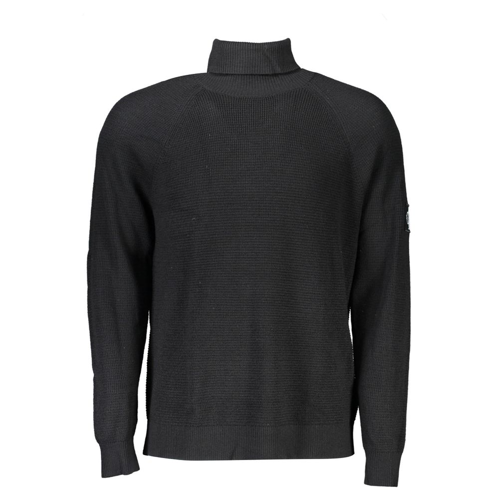 Black Wool Mens Sweater - ventzia