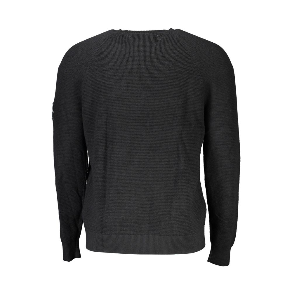 Black Wool Sweater - ventzia
