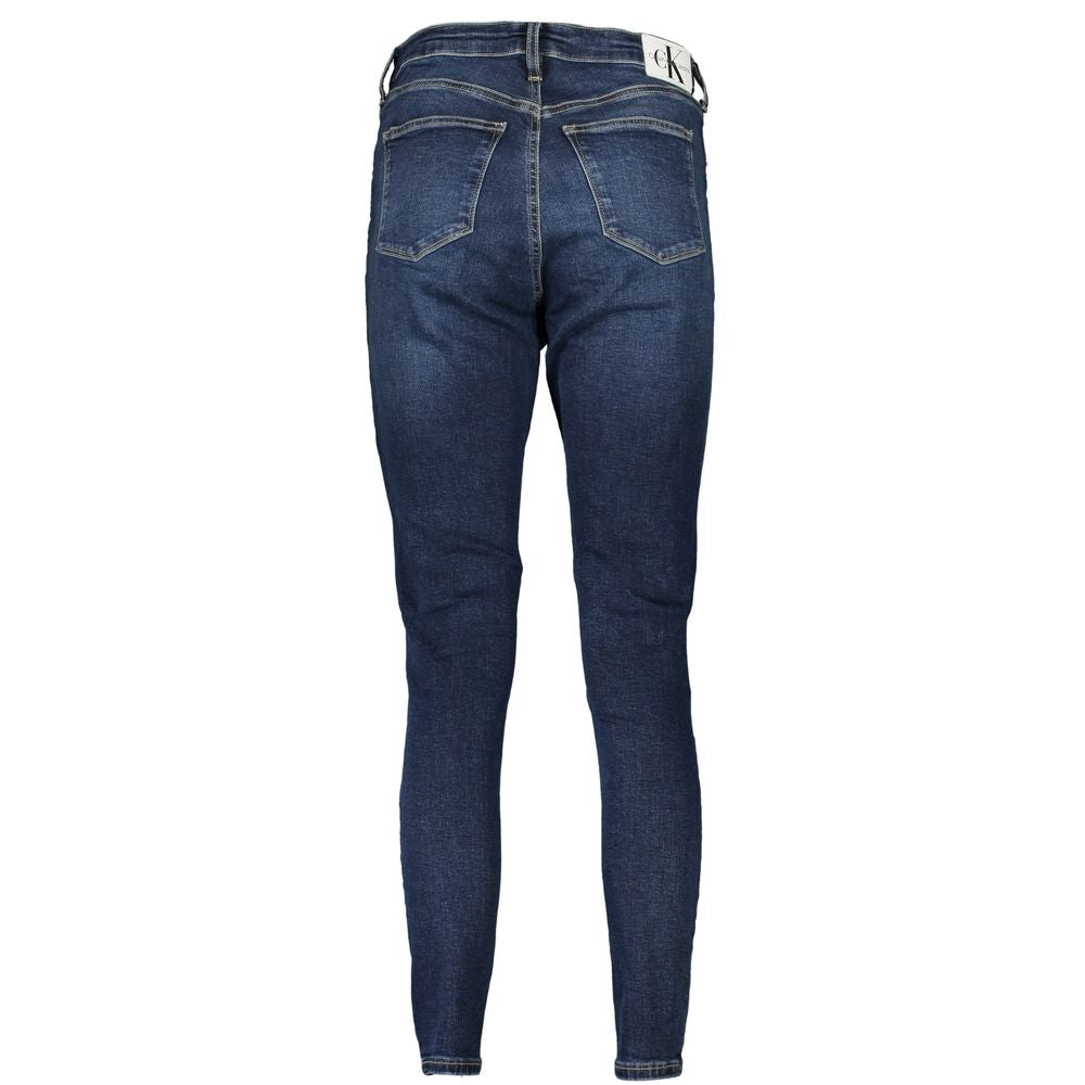 Blu Cotton Womens Jeans - ventzia