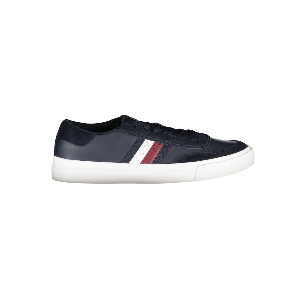 Blue Leather Men Sneaker - ventzia