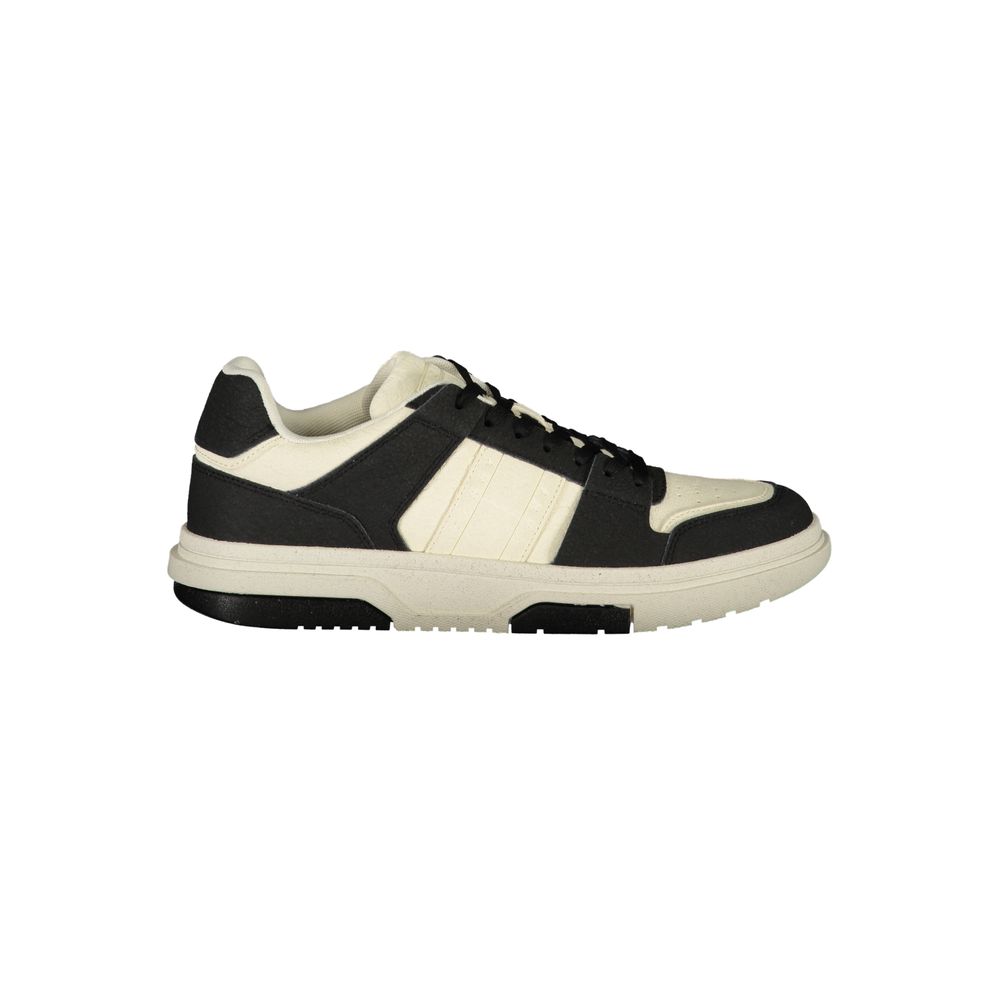 Black Polyester Men's Sneaker - ventzia