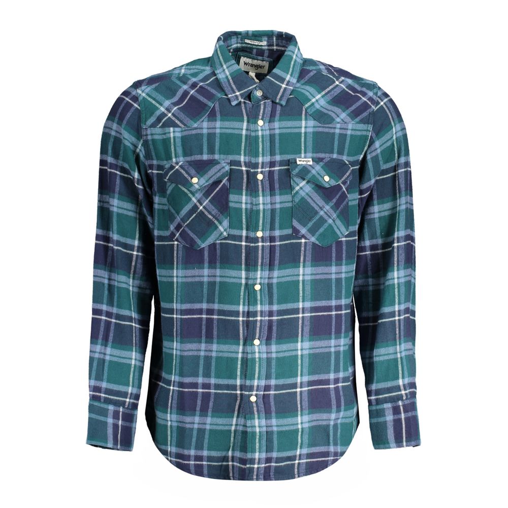 Green Cotton Shirt - ventzia