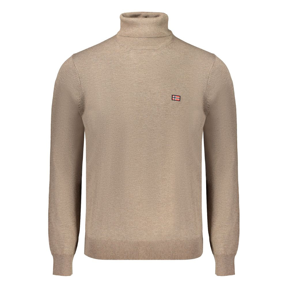Marrone Poliammide Men Sweater - ventzia