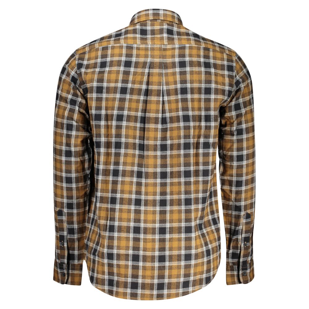 Brown Cotton Shirt - ventzia