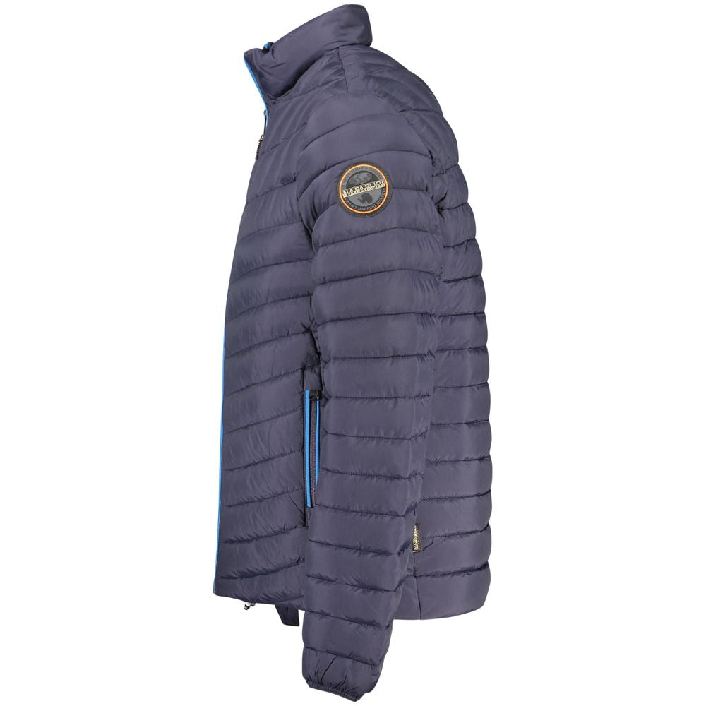 Blue Polyamide Jacket - ventzia